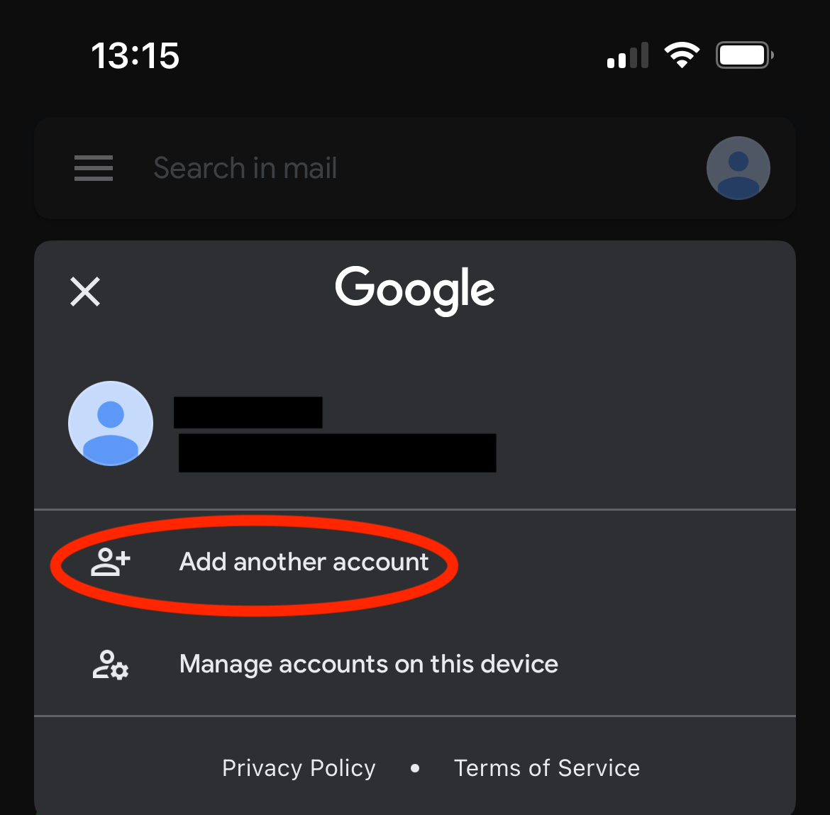 add another account