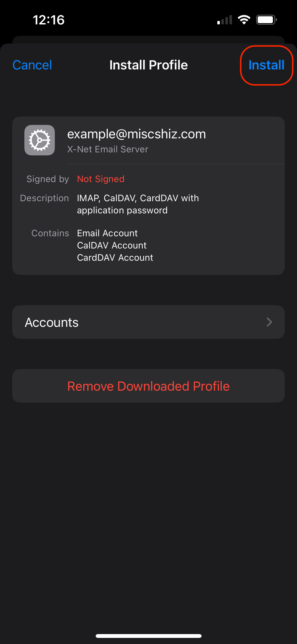settings app from app libary