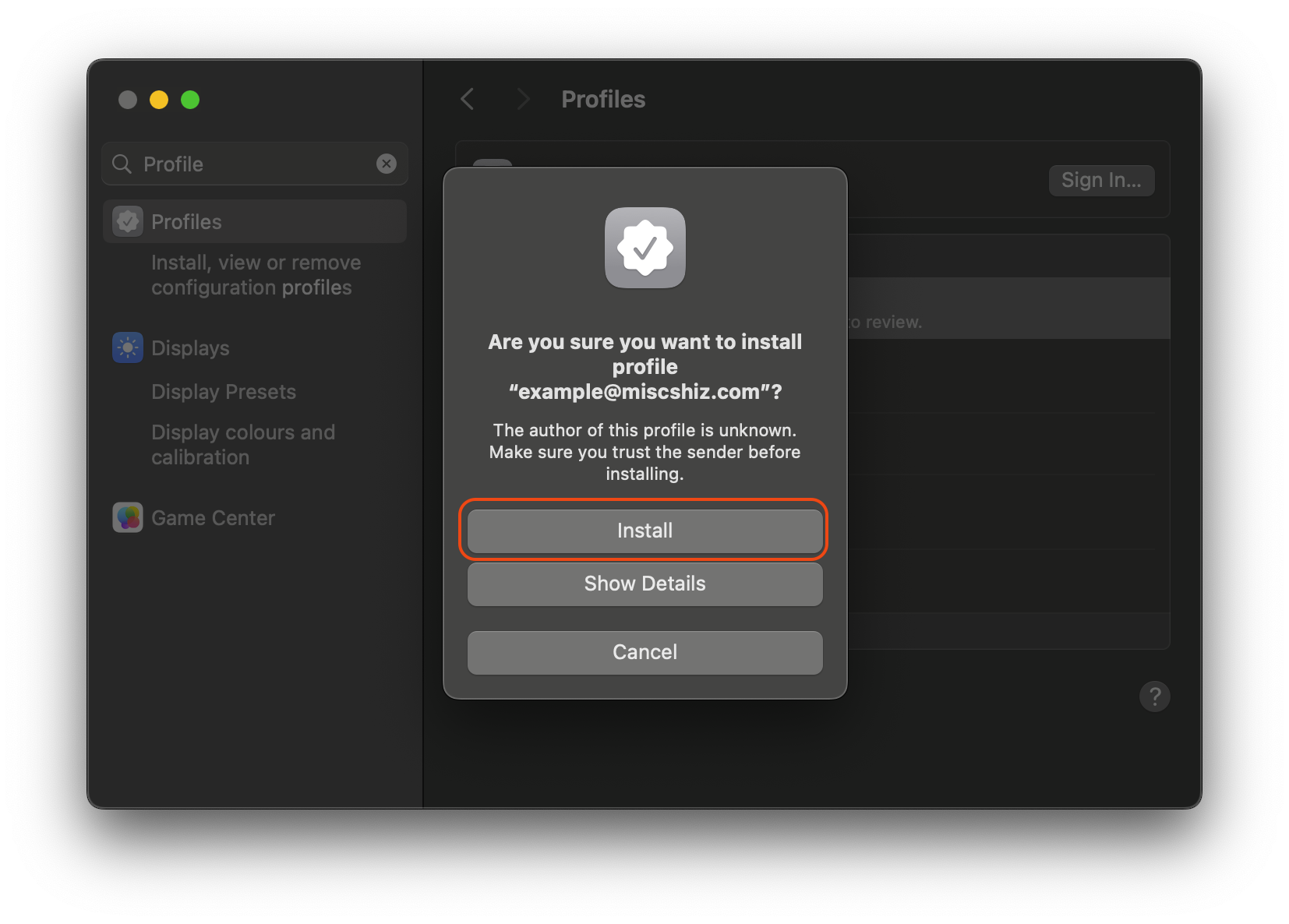 click-install-again-to-finalise