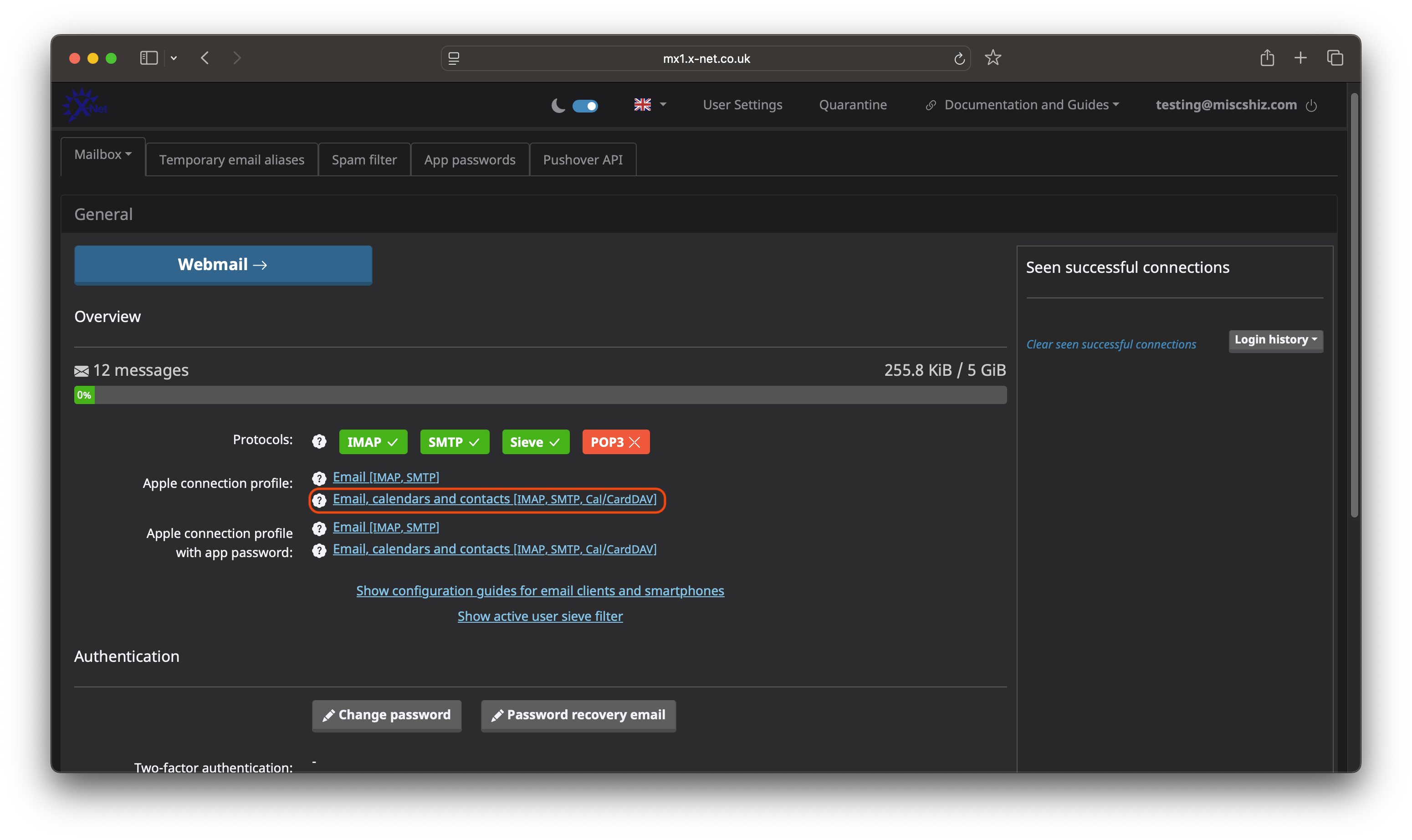 Click Email Calendars and Contacts